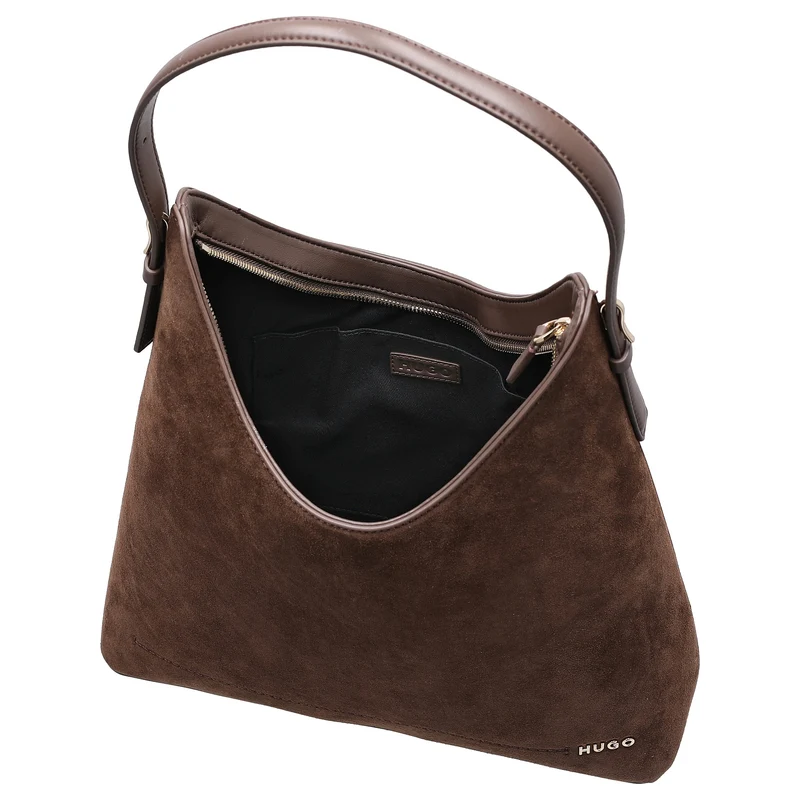 HUGO Women Yorih Hobo - Schultertasche 35 cm (dark brown)