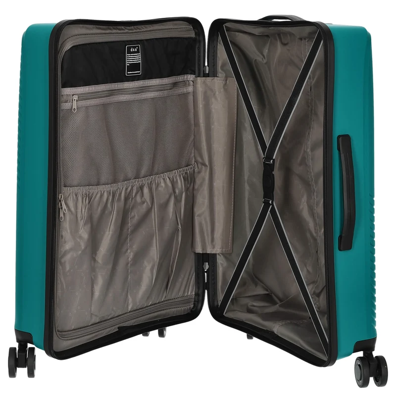 D&N Travel Line 4000 - 4-Rollen-Trolley M 66 cm (grün)