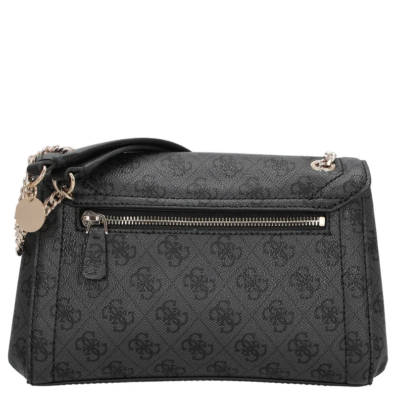 Guess Noelle II Convertible Xbody Flap - Umhängetasche 24 cm (coal logo)