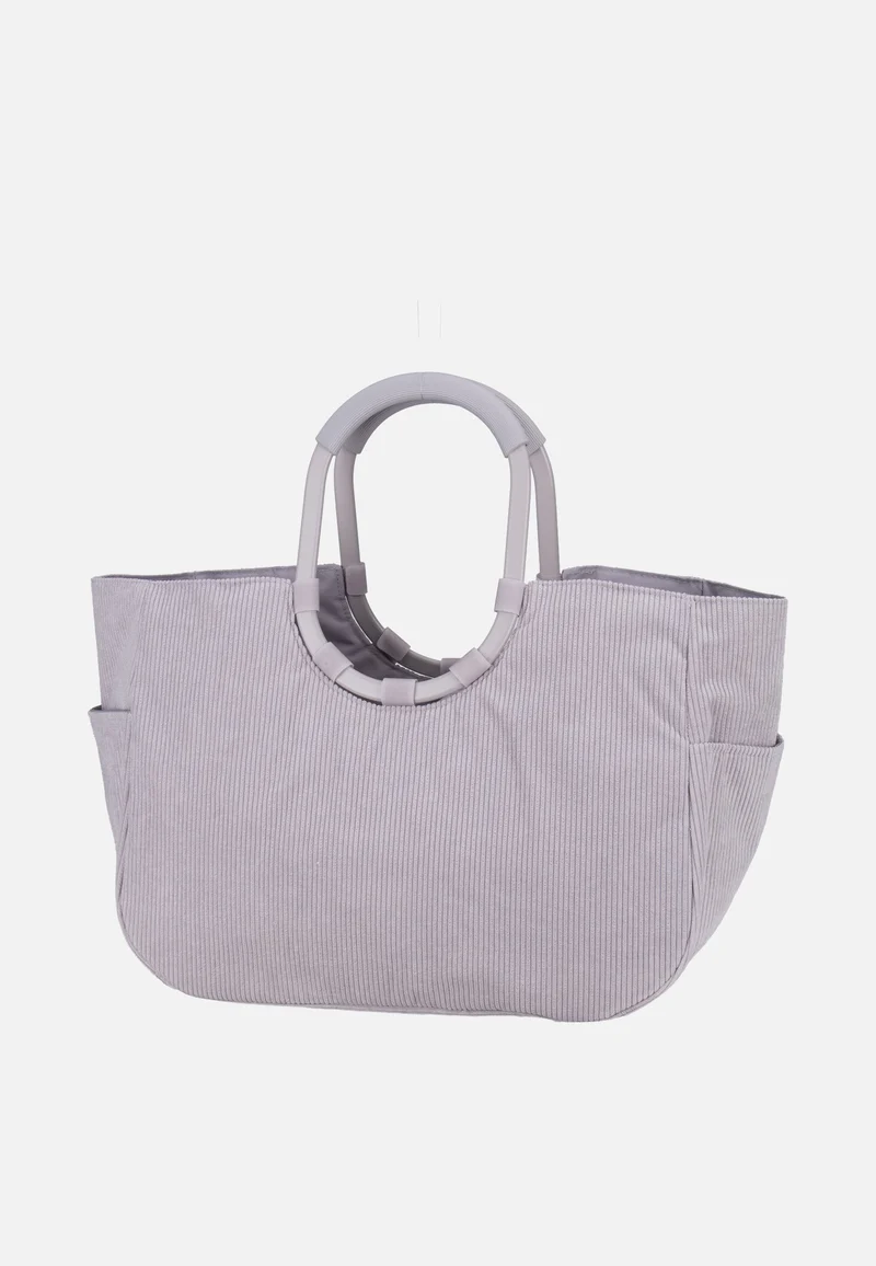 Loopshopper L Cord Grey - Einkaufskorb