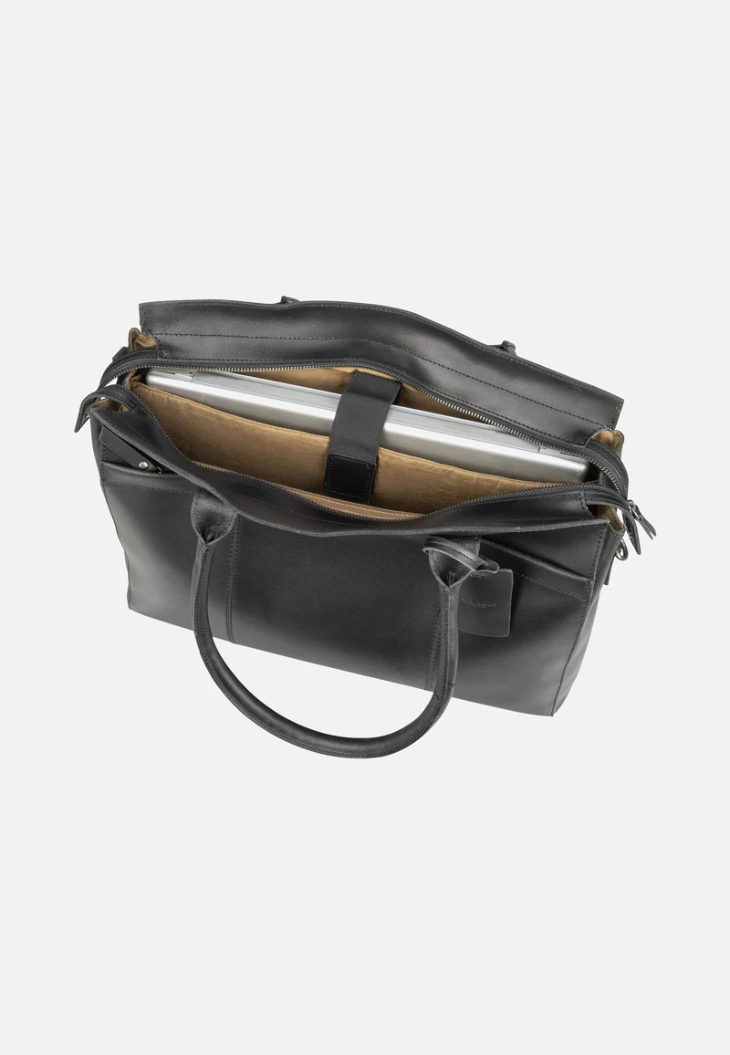 Vintage Doris Laptopbag 15.6'' Black - Aktentasche