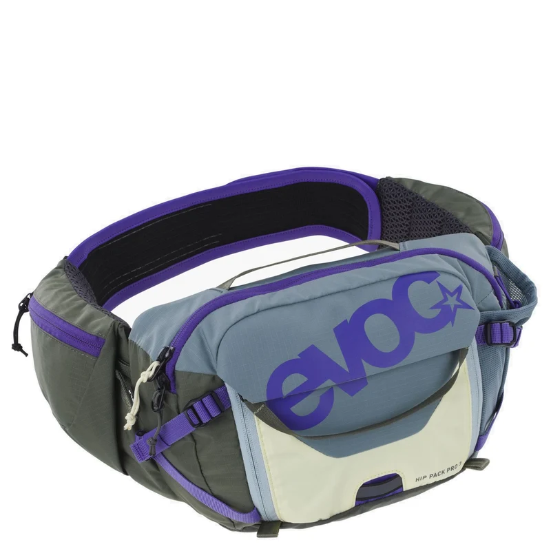 Evoc Hip Pack 3 - Gürteltasche 28 cm (steel/violet/dark olive)