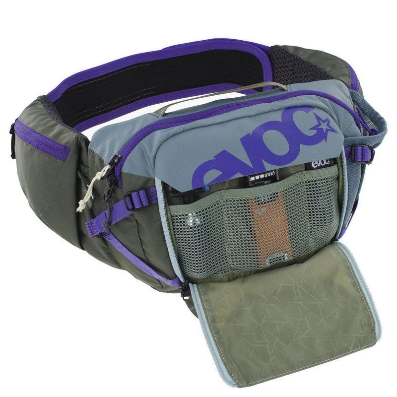 Evoc Hip Pack 3 - Gürteltasche 28 cm (steel/violet/dark olive)