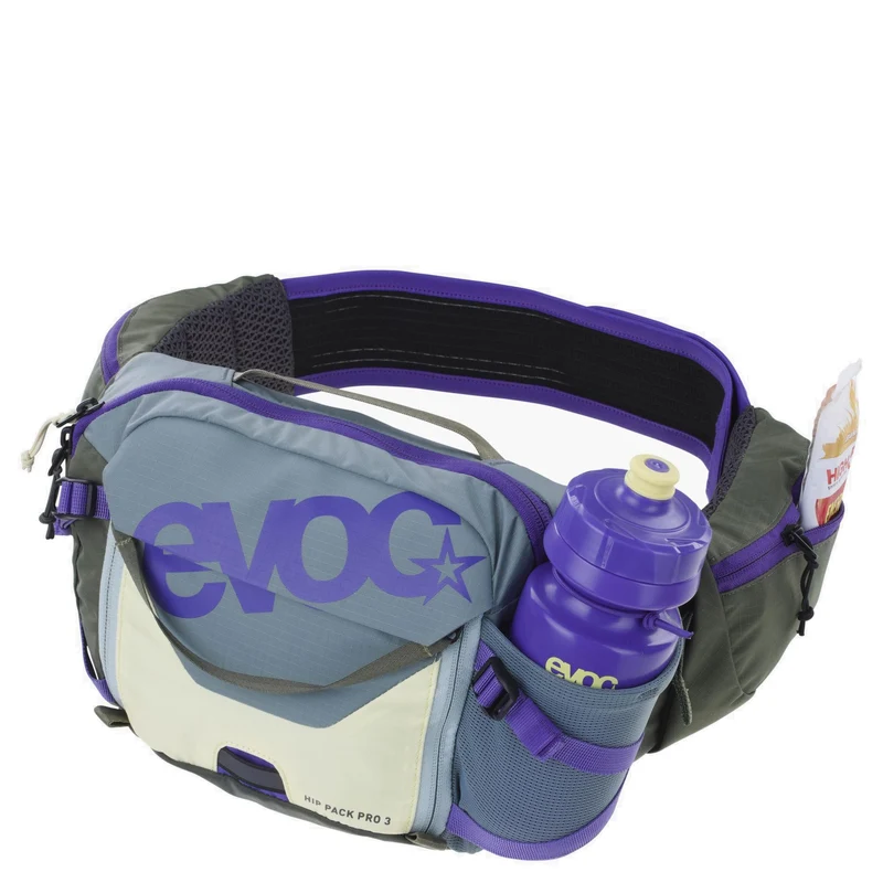 Evoc Hip Pack Pro 3 Hydration 1.5L - Gürteltasche 28 cm (steel/violet/dark olive)