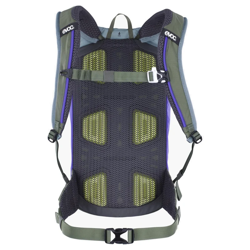 Evoc Stage 6 + Hydrationsblase 2 - Fahrradrucksack 42 cm (steel/violet/dark olive)