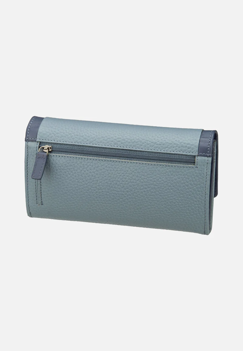 Sina Ladies Long With Flap Denim - Portemonnaie