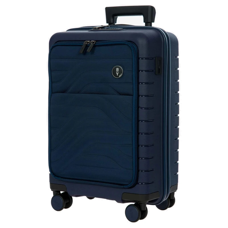 Brics BY Ulisse - 4-Rollen-Kabinentrolley mit Vortasche 55 cm erw. USB (oceano)