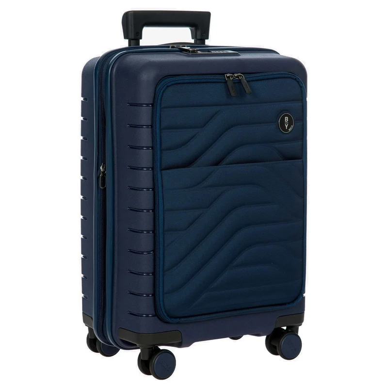 Brics BY Ulisse - 4-Rollen-Kabinentrolley mit Vortasche 55 cm erw. USB (oceano)