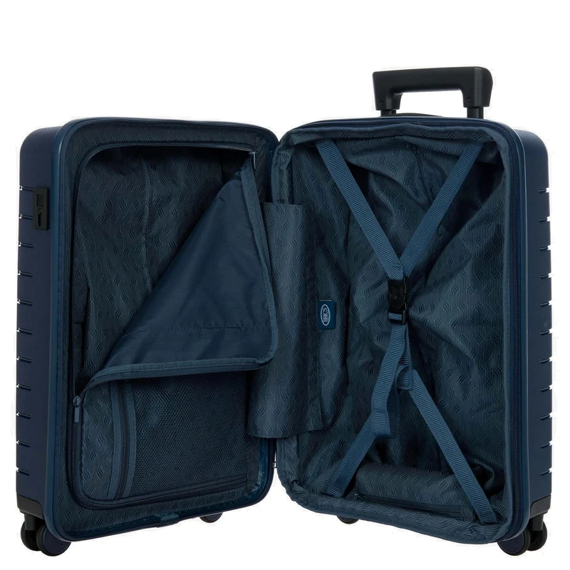 Brics BY Ulisse - 4-Rollen-Kabinentrolley mit Vortasche 55 cm erw. USB (oceano)