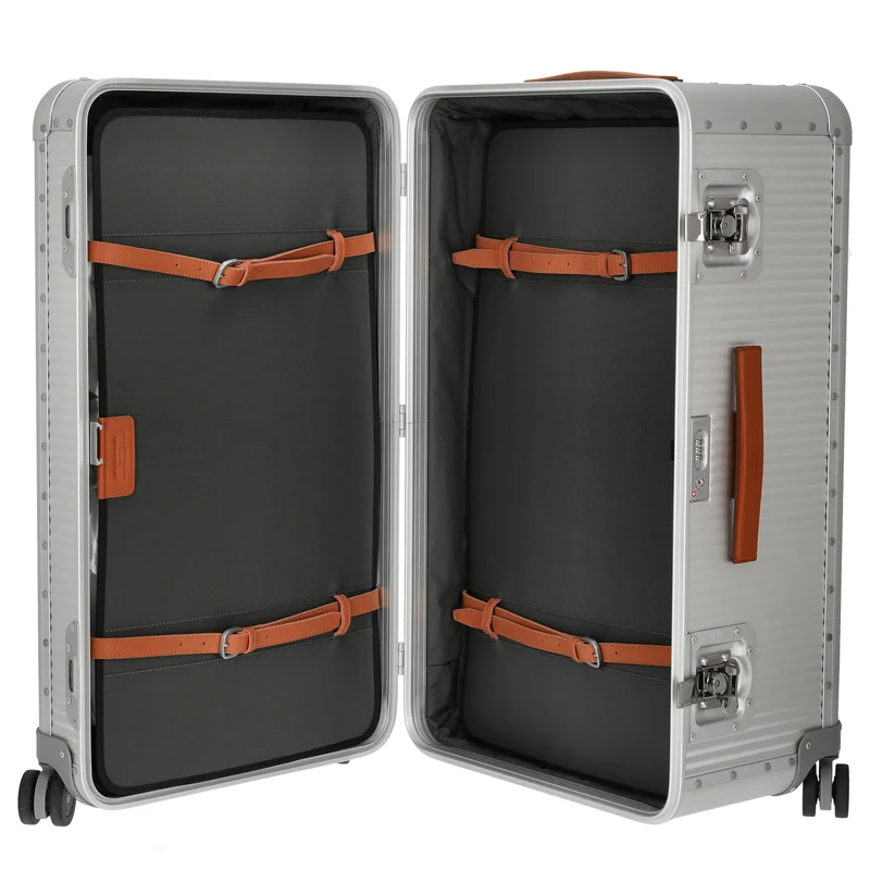 FPM Milano Bank aluminum Trunk on Wheels - 4-Rollen-Trolley 75,5 cm (moonlight silver)