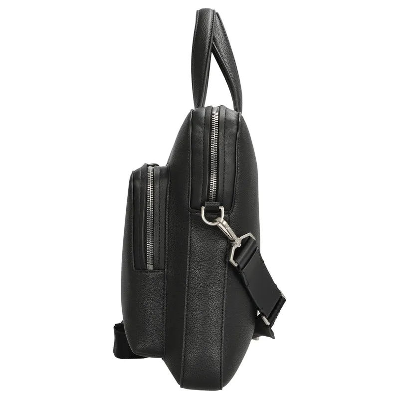 Calvin Klein Micro Pebble Slim Briefcase - Aktentasche 13" (black)