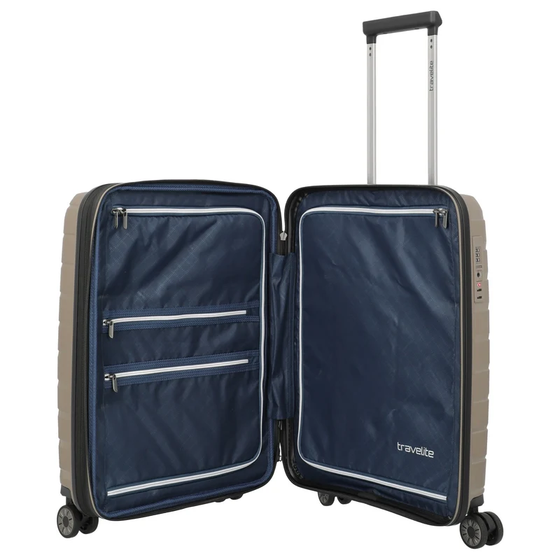 Travelite Air Base - 4-Rollen-Kabinentrolley S 55 cm erw. (champagner)