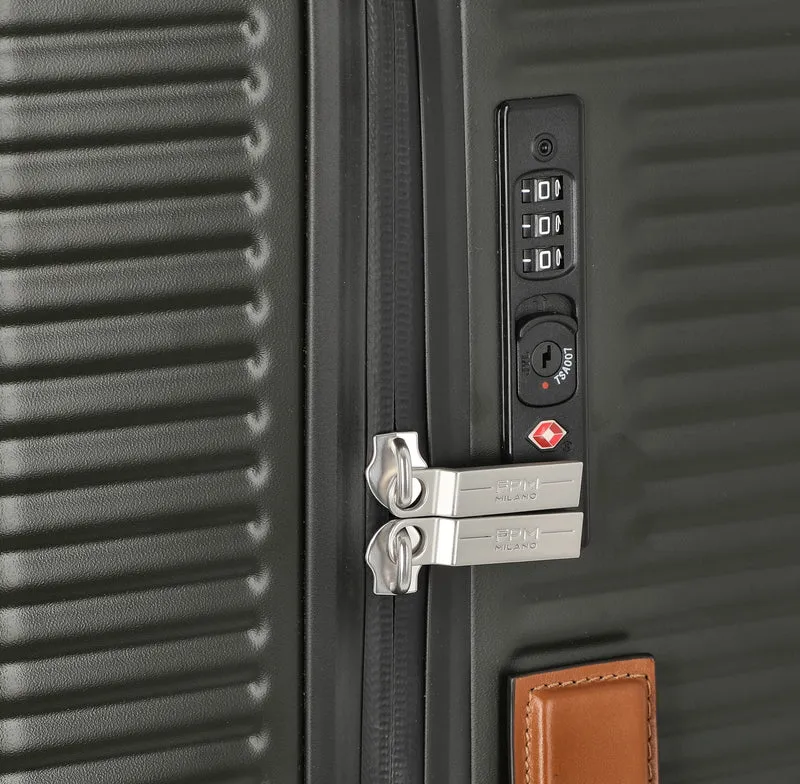 FPM Milano Bank Zip Deluxe Trunk on Wheels M - 4-Rollen-Trolley M 73 cm (moss green)