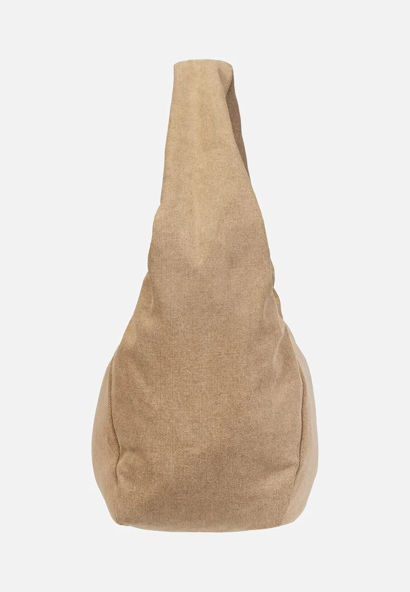 Farrah Hobo M Denim Beige - Hobo Bag