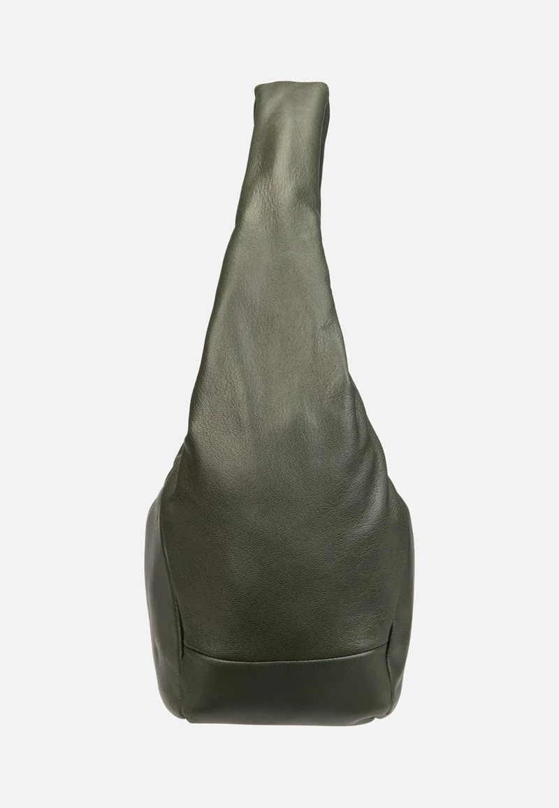 Farrah M Vintage Goat Cypress Green - Hobo Bag