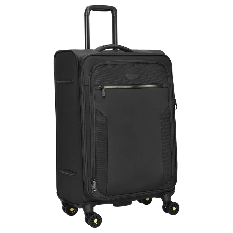 D&N Travel Line 9704 - 4-Rollen-Trolley M 68 cm erw. (black)
