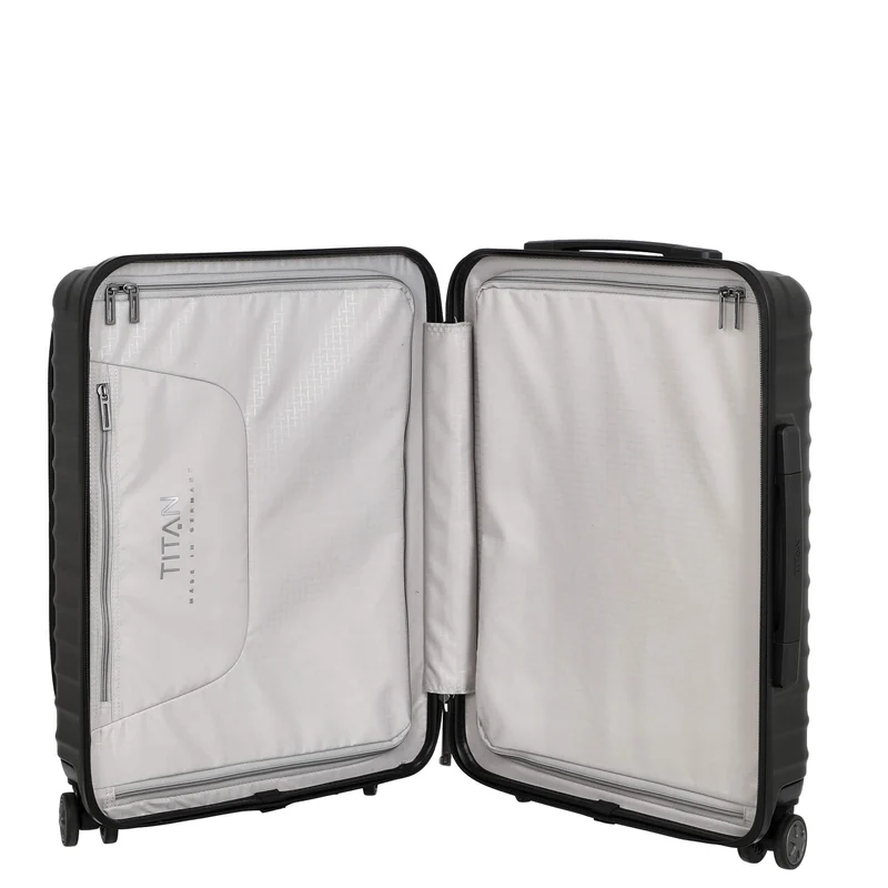 TITAN LITRON - 4-Rollen-Kabinentrolley mit Vortasche 55 cm (black)