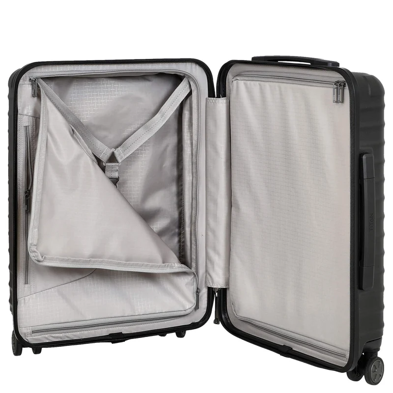 TITAN LITRON - 4-Rollen-Kabinentrolley mit Vortasche 55 cm (black)