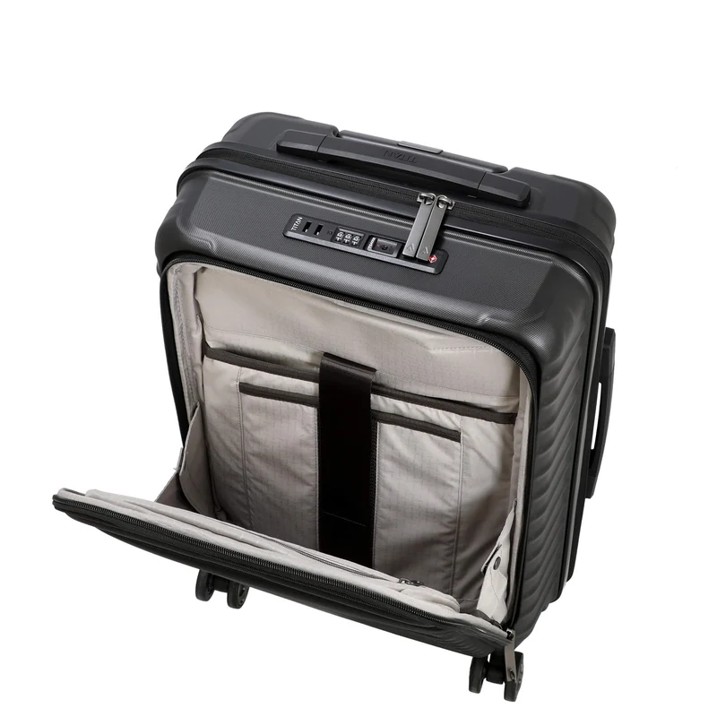 TITAN LITRON - 4-Rollen-Kabinentrolley mit Vortasche 55 cm (black)