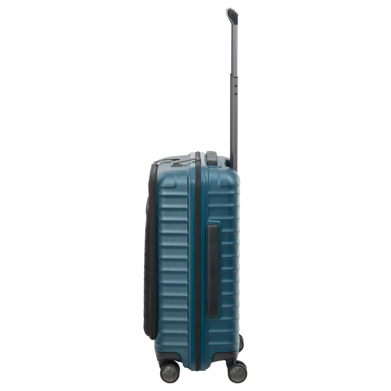 TITAN LITRON - 4-Rollen-Kabinentrolley mit Vortasche 55 cm (petrol)
