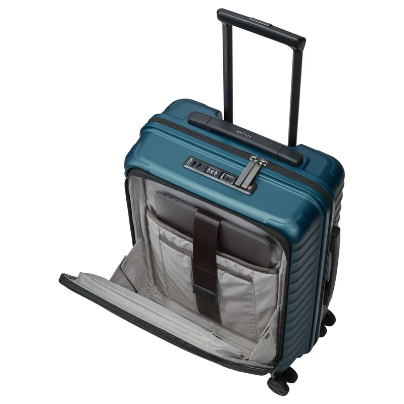 TITAN LITRON - 4-Rollen-Kabinentrolley mit Vortasche 55 cm (petrol)