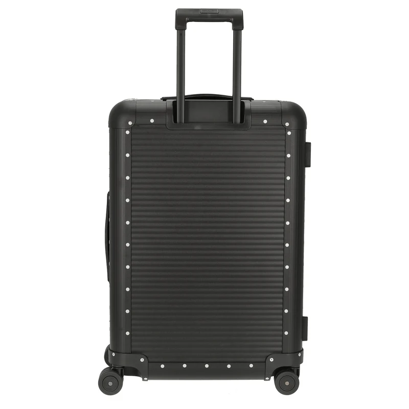 FPM Milano Bank aluminum Spinner 68 - 4-Rollen-Trolley 66 cm (caviar black)