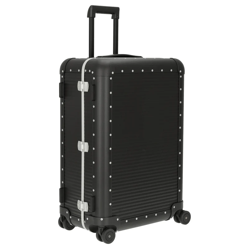 FPM Milano Bank aluminum Spinner 68 - 4-Rollen-Trolley 66 cm (caviar black)