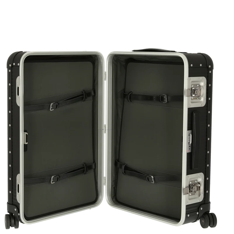 FPM Milano Bank aluminum Spinner 68 - 4-Rollen-Trolley 66 cm (caviar black)