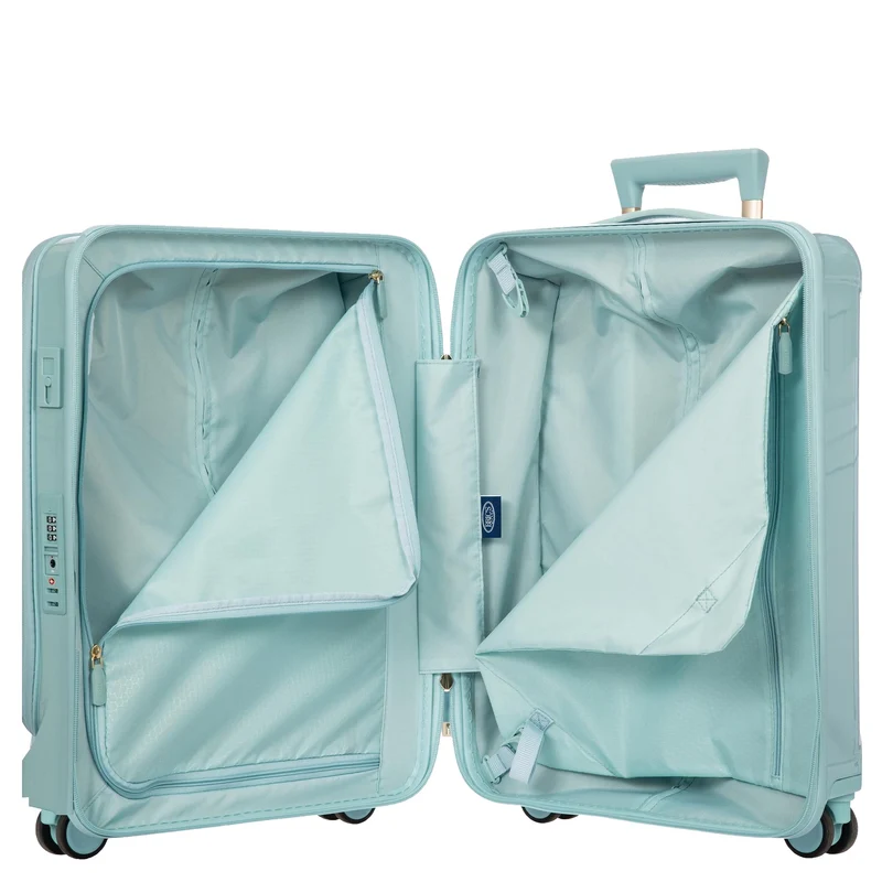 Brics Positano - 4-Rollen Kabinentrolley 55 cm USB erw. (hellblau)
