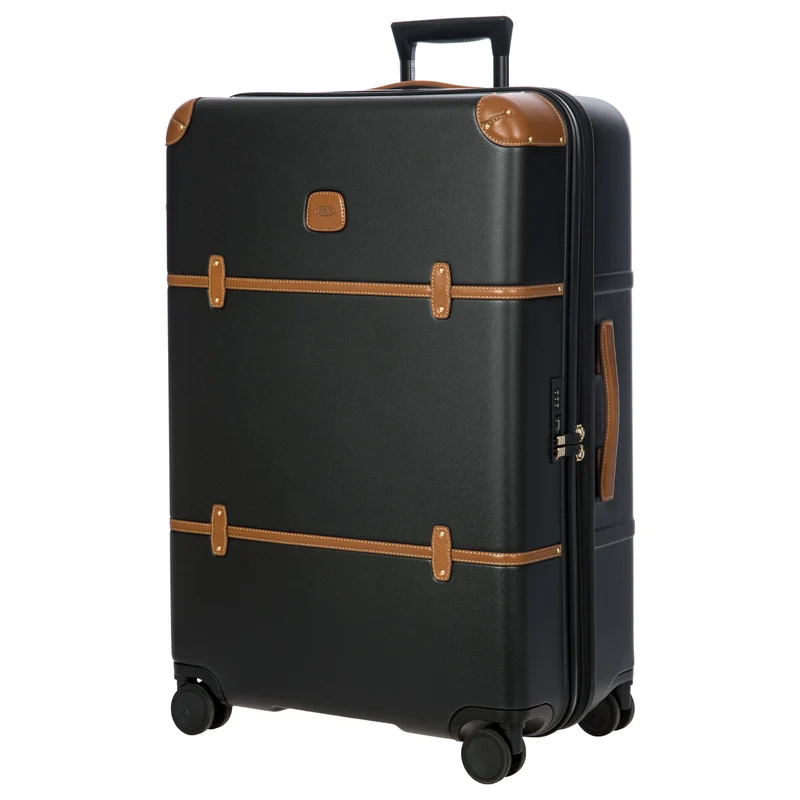Brics Bellagio - 4-Rollen-Trolley 76 cm erw. recycelt (black/tan)