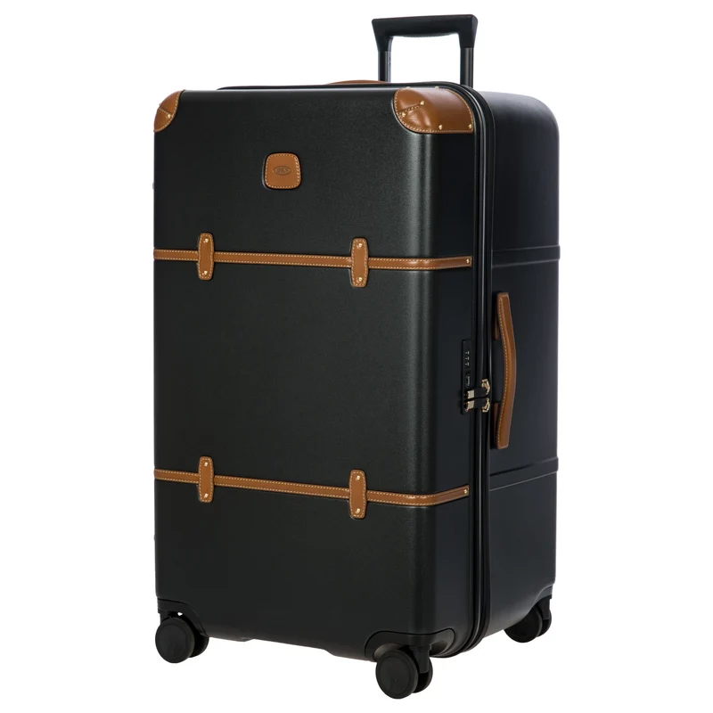 Brics Bellagio Trunk - 4-Rollen-Trolley 80 cm recycelt (black/tan)