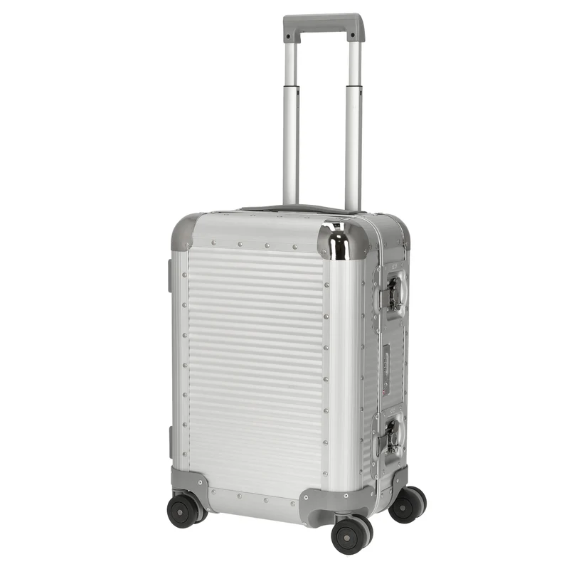 FPM Milano Bank S aluminum Spinner 53 - 4-Rollen-Kabinentrolley 53 cm (moonlight silver)