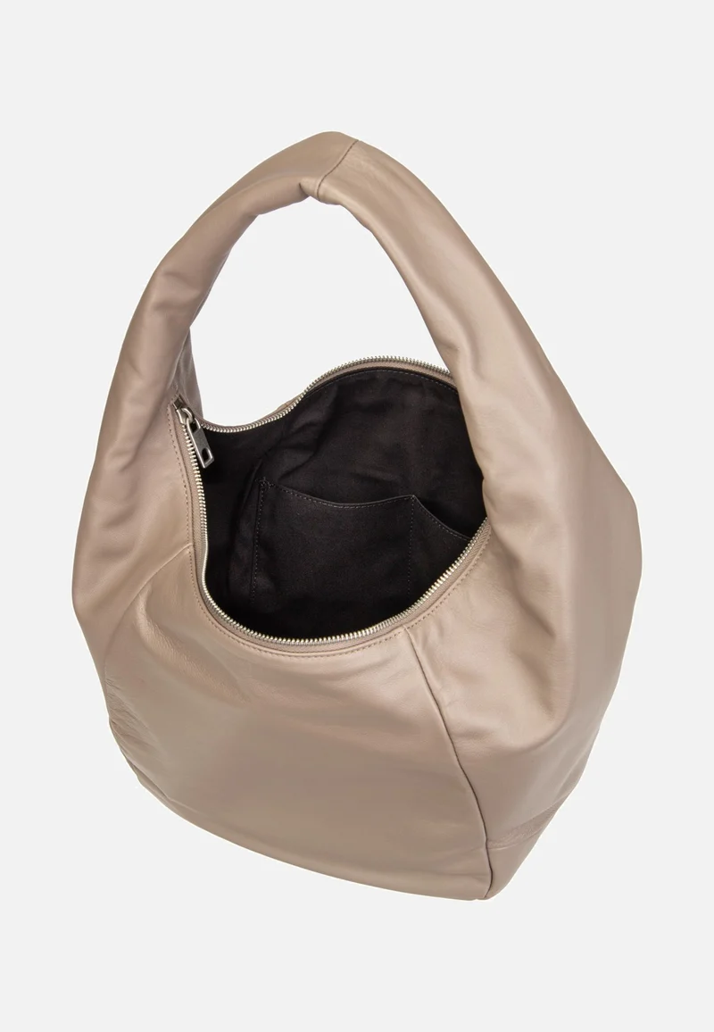Farrah M Vintage Goat Neutral Grey - Hobo Bag