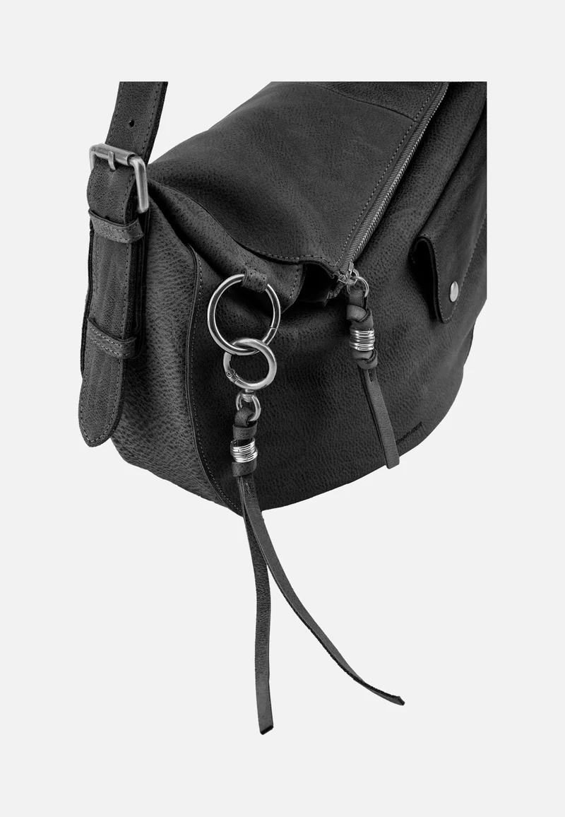 My Forever Friend Shoulderbag With Front Pocket Black - Umhängetasche