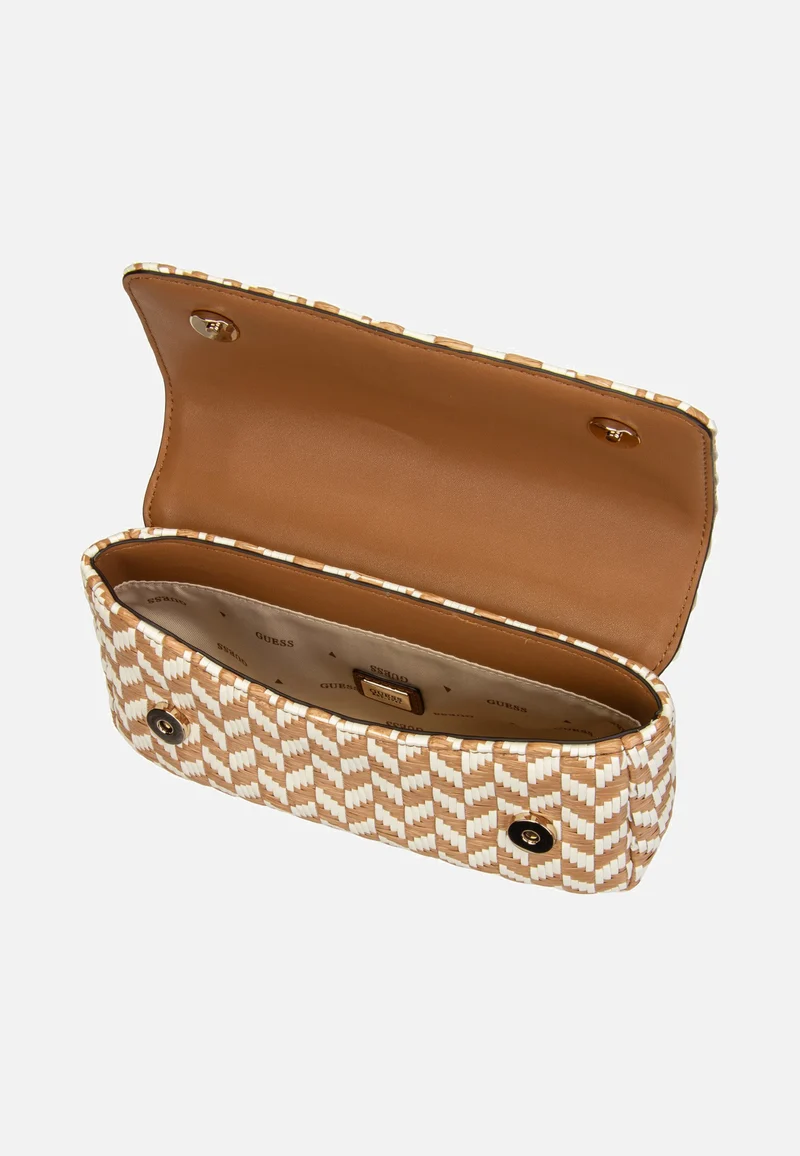 Tessi Flap Shoulder Cognac Multi - Umhängetasche