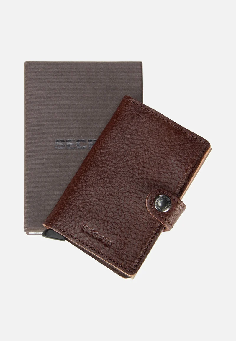 Miniwallet Veg Tanned Espresso-Brown - Portemonnaie