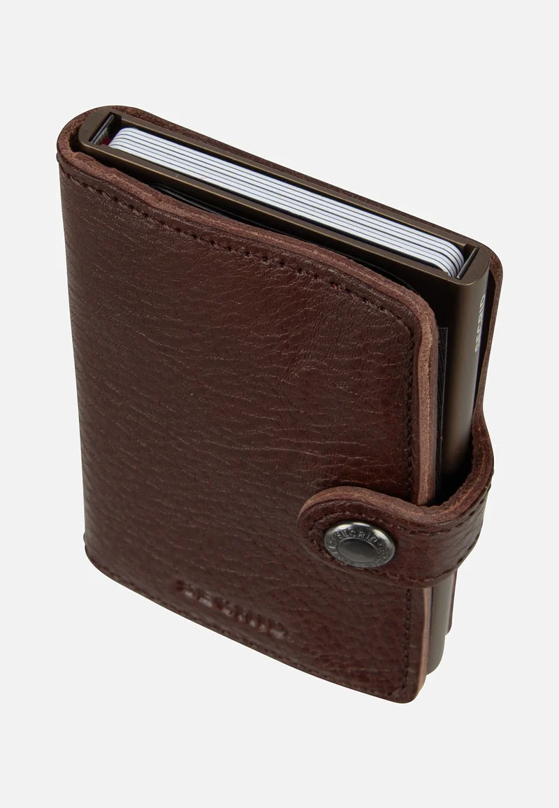 Miniwallet Veg Tanned Espresso-Brown - Portemonnaie