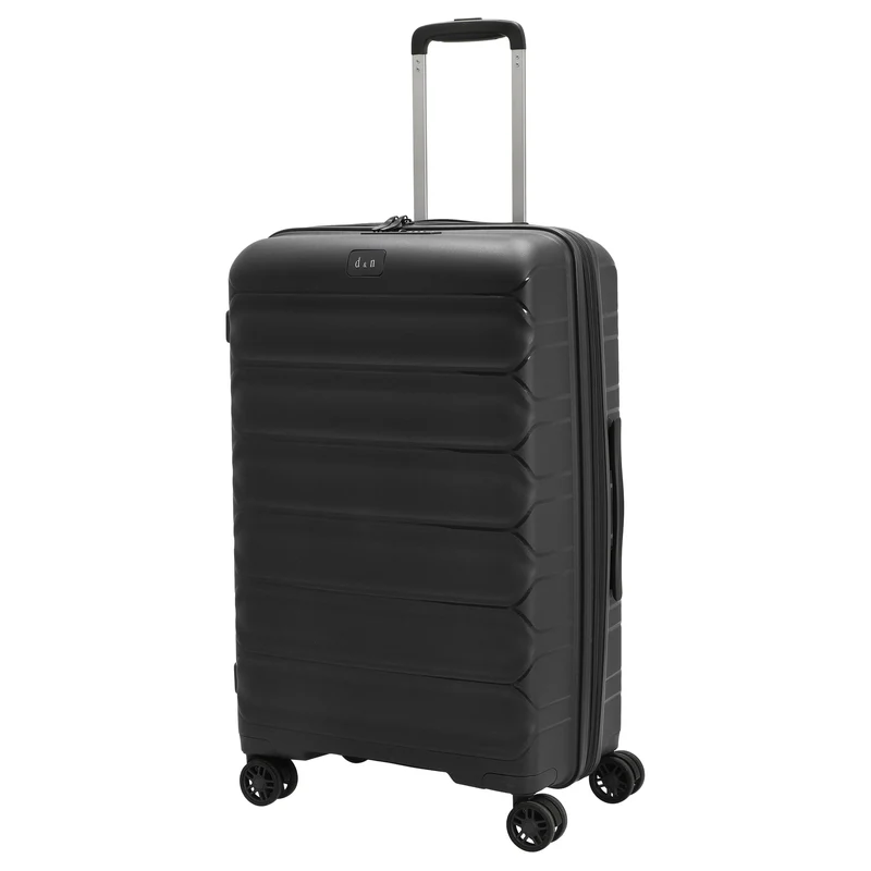 D&N Travel Line 4700+ - 4-Rollen-Trolley M 68 cm erw. (schwarz)
