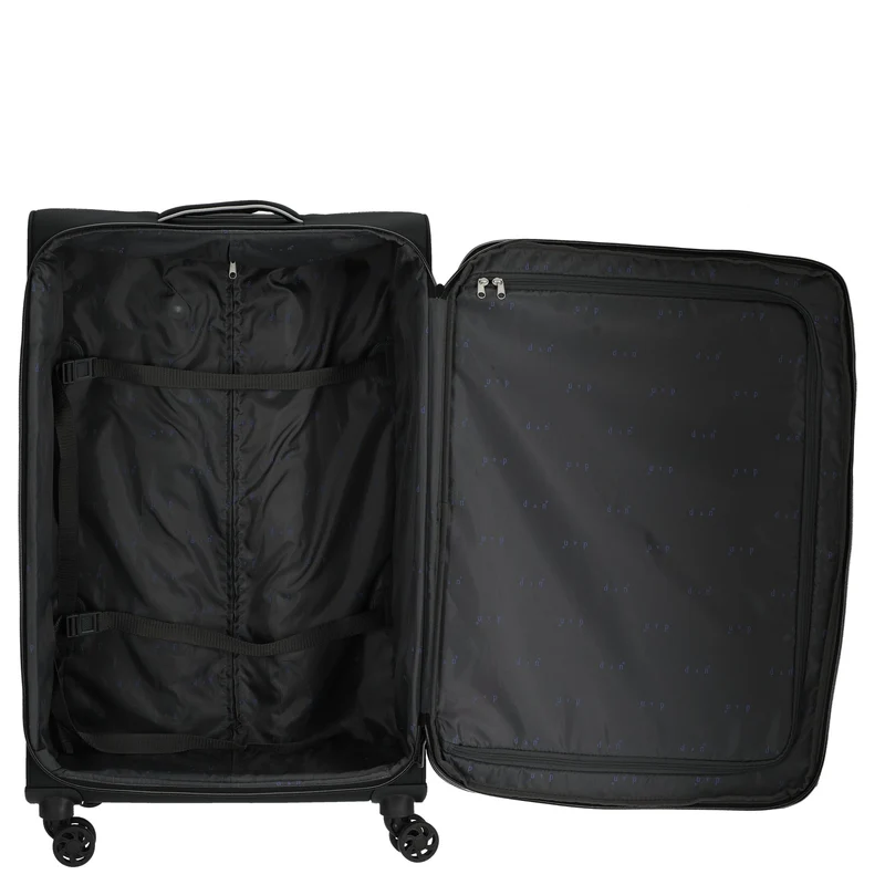 D&N Travel Line 9204 - 4-Rollen-Trolley L 76 cm (schwarz)