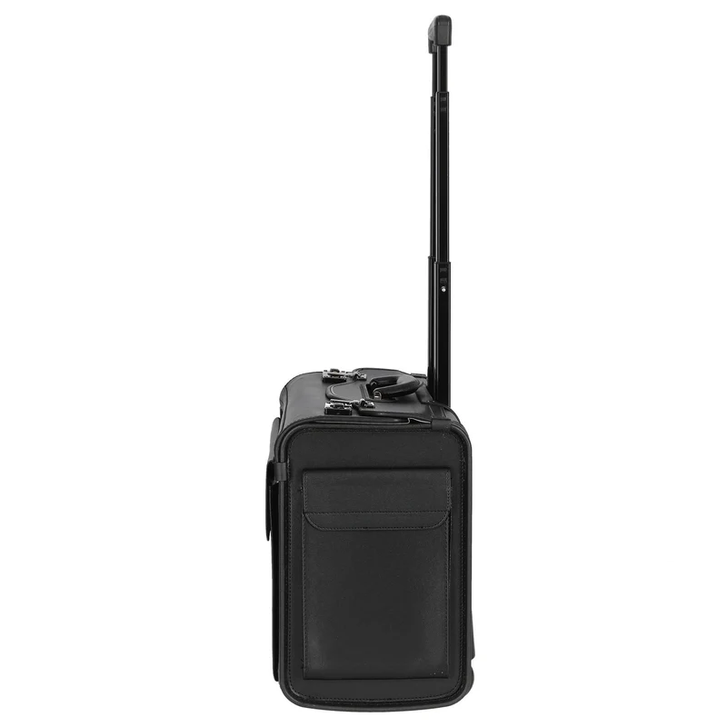 D&N Business - 2-Rollen Pilotenkoffer 48 cm PU (schwarz)