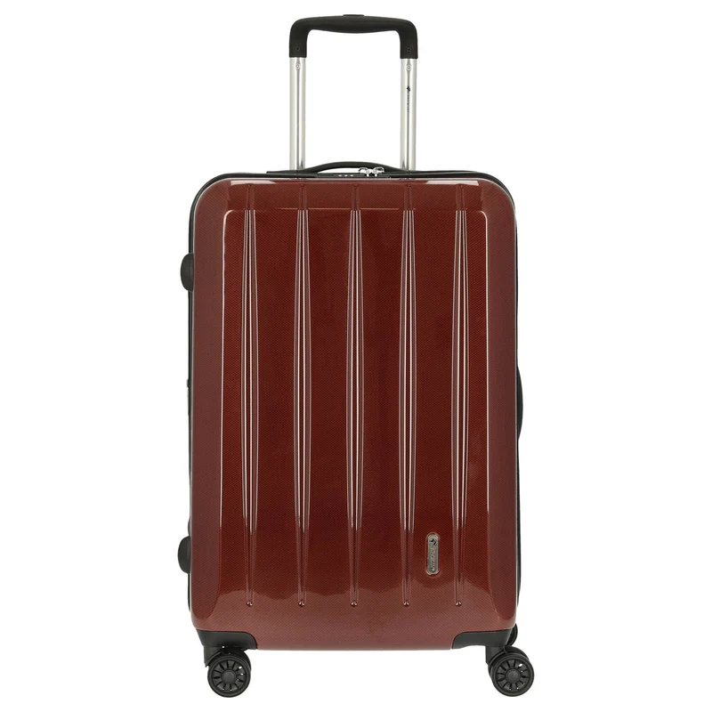 CHECK.IN London 2.0 - 4-Rollen-Trolley 67 cm (carbon rot)