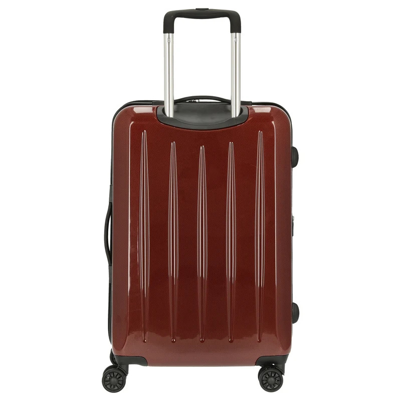 CHECK.IN London 2.0 - 4-Rollen-Trolley 67 cm (carbon rot)