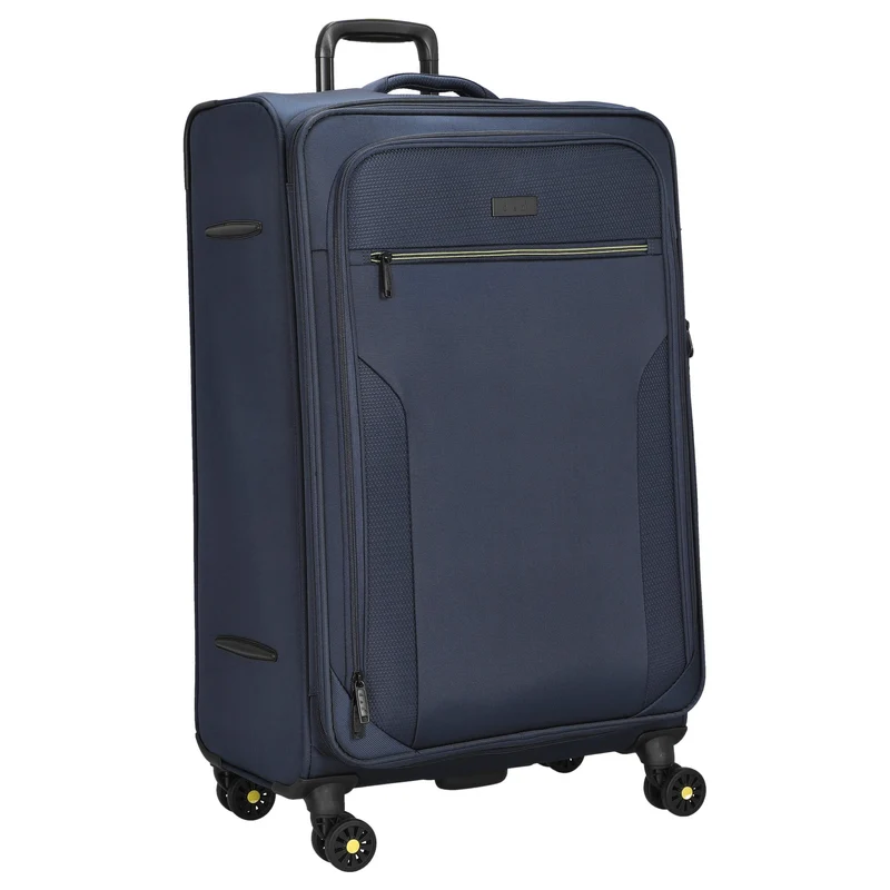 D&N Travel Line 9704 - 4-Rollen-Trolley L 78 cm erw. (dark blue)