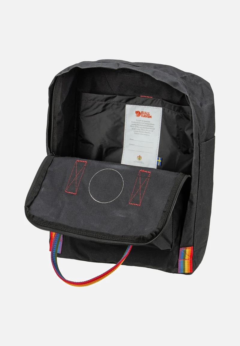 Kanken Rainbow Black/Rainbow Pattern - Rucksack