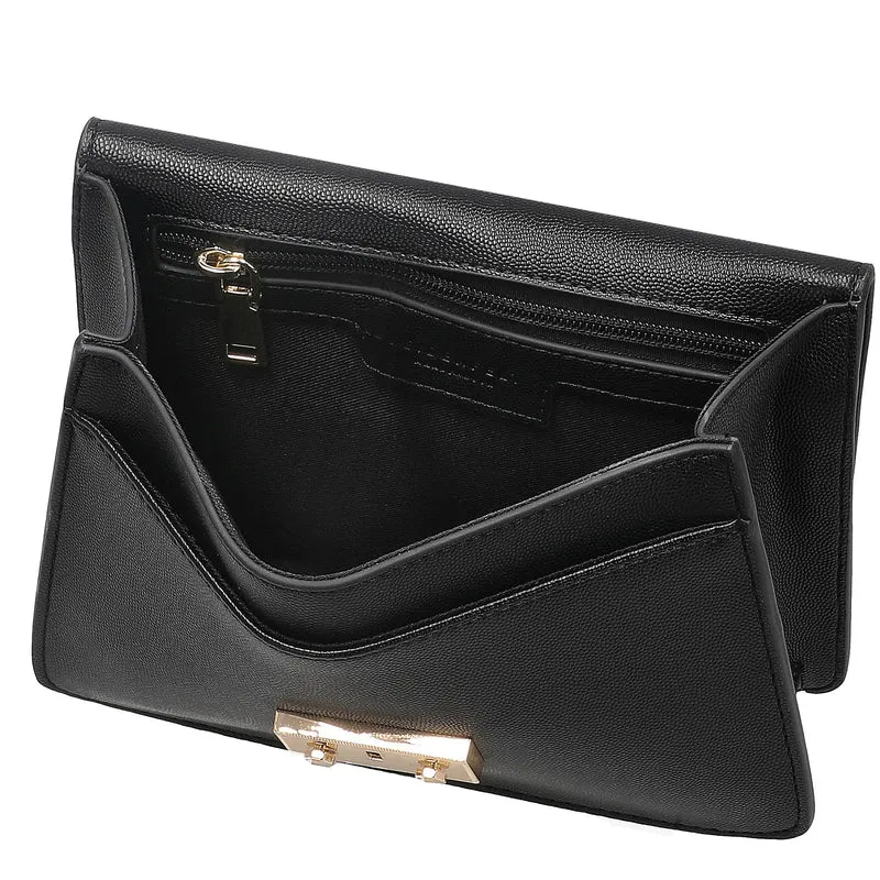 Seidenfelt Roros - Schultertasche 21 cm (black/gold)