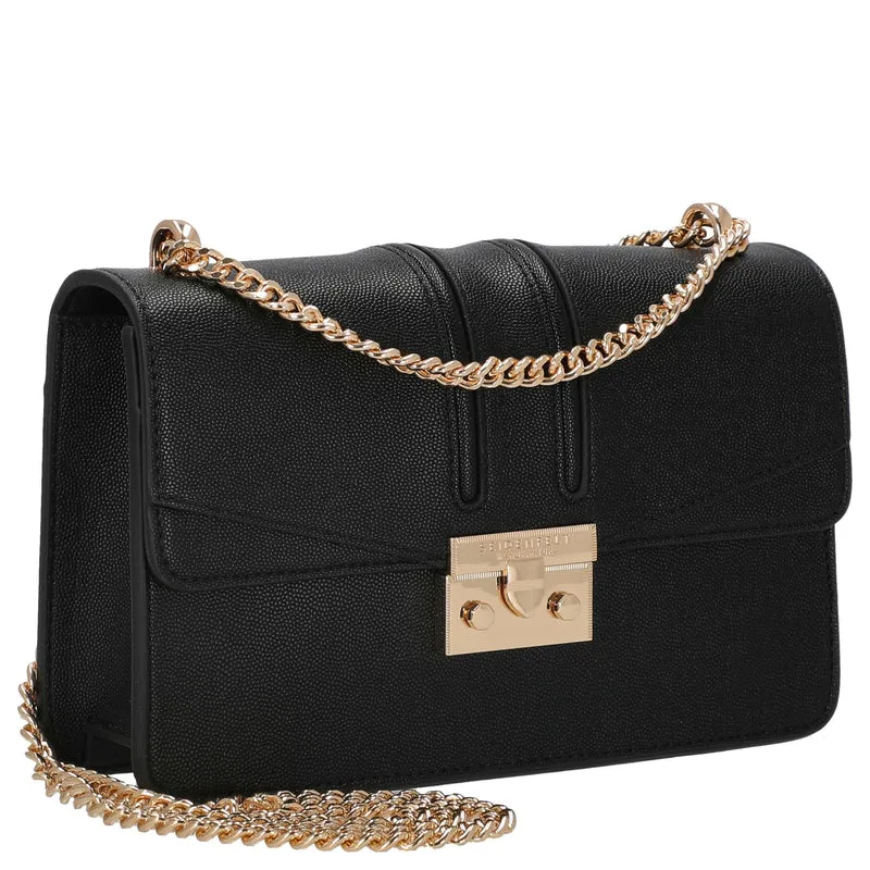 Seidenfelt Roros East-West - Umhängetasche 23 cm (black/gold)