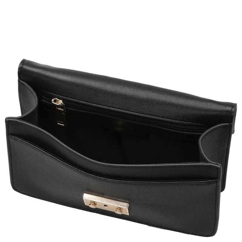 Seidenfelt Roros East-West - Umhängetasche 23 cm (black/gold)