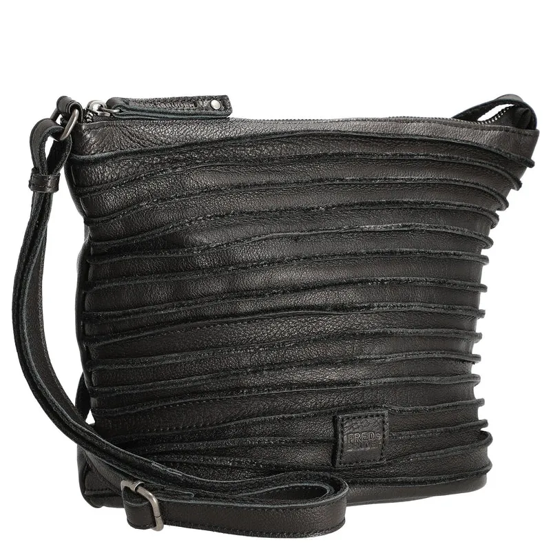 FREDsBRUDER Riffelinchen - Schultertasche 28 cm (black)