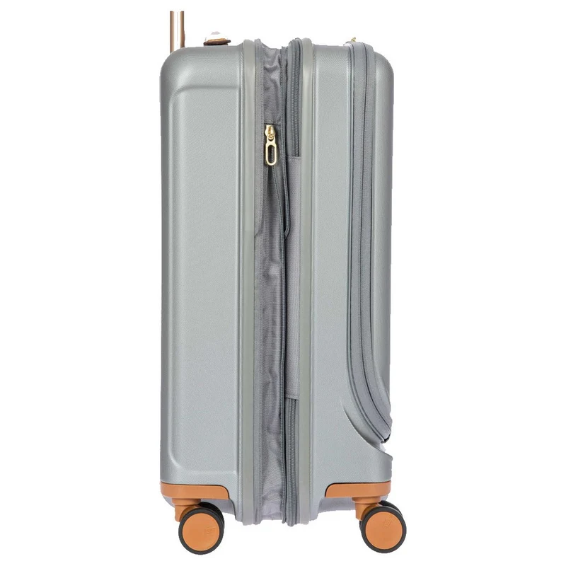Brics Capri - 4-Rollen-Kabinentrolley mit Vortasche 55 cm (silver)