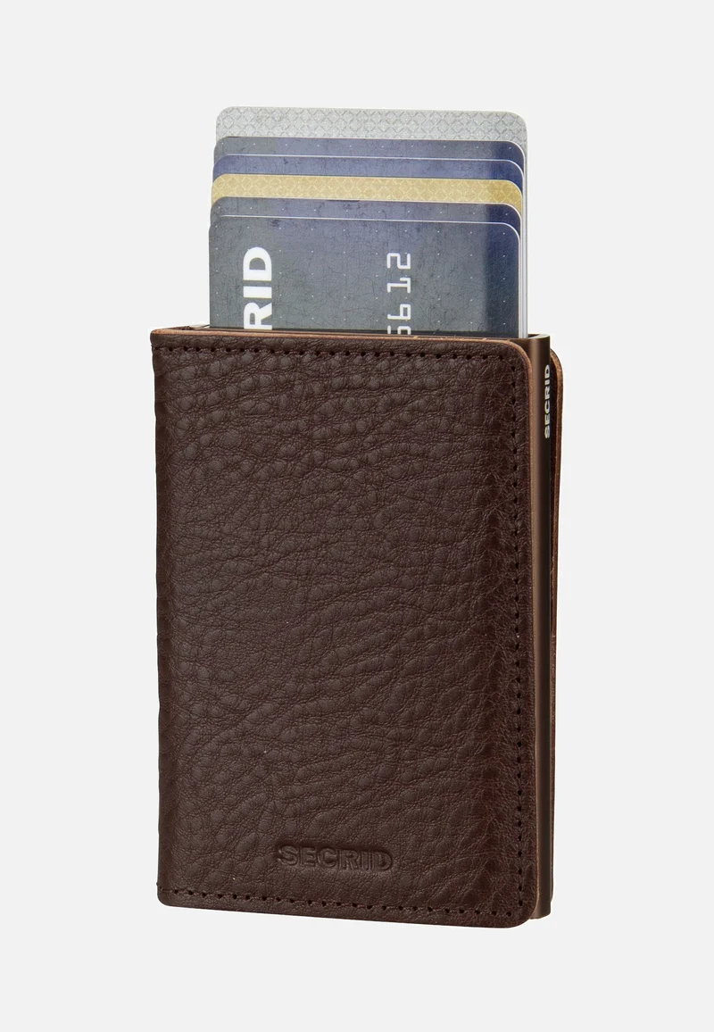 Slimwallet Veg Tanned Espresso-Brown - Portemonnaie